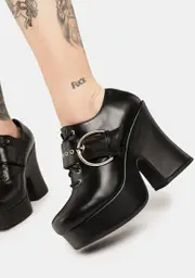 [Lamoda] Different Conversation Chunky Platform Shoes