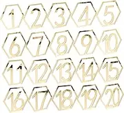 Garneck 20pcs Table Numbers for Weddings Receptions Elegant Decor for Event Centerpieces for Banquets Anniversaries and Parties