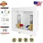 Premium 2-in-1 Washing Machine Outlet Box with Brass & Stainless Features