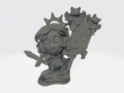 Chibi SoC Conflict Leader Susan the Saint W/Banner