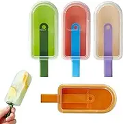 Mold - Food-Grade Silicone Ice Pop Cream Molds,Easy Release Maker with Lids and Sticks for Kids, Treats & Cheese