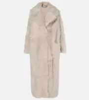 [Nour Hammour] Nour Hammour Evita shearling coat AU 14 neutrals