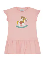 Moschino Kids Printed Stretch-cotton Dress - Pink - 18/24M (18 Months) 18/24M (18 months)