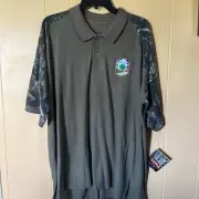 NWT!! Cabela’s Camo Real Tree hardwoods HD Polo Shirt Mens XL Camouflage