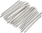 uxcell Acoustic Guitar Fret Wire Guitar Fretboard 20 Fret 2mm Silver Tone for Guitar Fingerboard Replacement, Pack of 40