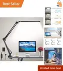 Modern Touch-Control LED Desk Lamp with Memory Function and 10 Brightness Levels