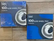 NEW & SEALED~Set of 2 Montgomery Ward 100 Slide Wheel Trays in Original Packages