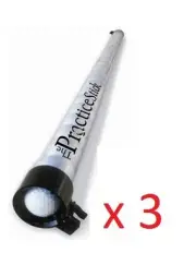 3X Practice Stik Golf Ball Shag Tube Pick Up Shagger "Bag" Stick Retriever
