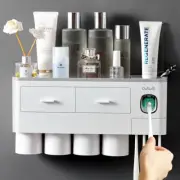 Bathroom Accessories Set Toothbrush Holder Automatic Toothpaste Dispenser