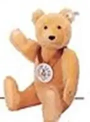 STEIFF "BABY BEAR 1946" REPLICA EAN 420054 CLUB BEAR FOR 1995 MOHAIR W/PENDANT