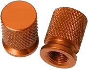 jiningxinxin Motorcycle CNC Aluminum Tire Valve Air Port Stem Cover Caps Compatible with ER6N ER-6N Accessories(Orange)