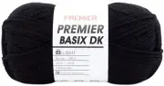 Premier Yarns Basix DK Yarn-Black (Pack of 3 Skein)