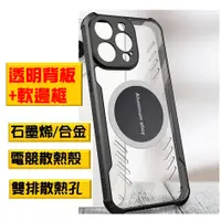 在飛比找PChome24h購物優惠-OPPO Reno11 F 石磨烯磁吸散熱手機殼保護殼套