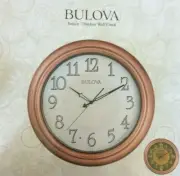 BULOVA INDOOR / OUTDOOR GALLERY WALL CLOCK WITH LIGHT MODEL C4866 NEW IN BOX!