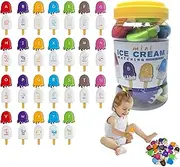Alphabet Match Game, Letter Matching Activity, Fun Color Sorting Figures, 6.3x3.94x3.94 inches Safe Educational Toys, Learning Sticks for Kids, Word Recognition