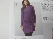 Burda Style Pattern 7164 Ms MATERNITY DressTunic w/Gusset & Side Gathers 12-24(B