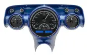 Dakota Digital 1957 Chevy Car Analog Gauges System Black Alloy Blue VHX-57C-K-B (for: Chevrolet)