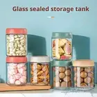 Cocktail Jars with Lids Spices Set of 6 500ml Crisper Boxes Screw for Snacks Tea