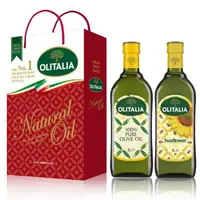 在飛比找大樹健康購物網優惠-【Olitalia奧利塔】純橄欖油+葵花油禮盒組(1000m