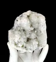 Natural Pointed Apophyllite Crystals On Chalcedony Minerals - #569
