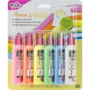 New Tulip Dimensional Fabric Paint - 6 Pack - Neon & Glow
