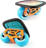 TKT Aluminum Plate Freeskates - Skillful Free Skates Split Skateboard - High End Bearings with PU Wheels