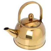 Golden Kettle Stovetop Stainless Steel Teapot Induction Cooker Green Travel