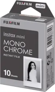 10 Prints Fujifilm instax mini B&W Monochrome Instant Film for Fuji 12, 11,9, 8