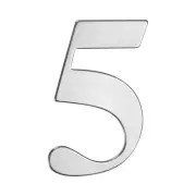 Self-adhesive House Number, 3" 304 Stainless Steel Mailbox Number [Number 5]