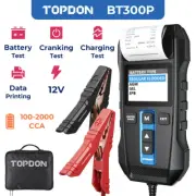 TOPDON BT300P 12V Car Battery Tester Charging Analyzer Built-In Thermal Printer
