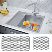 1/2Pcs Silicone Sink Mat Heat-Resistant Kitchen Sink Protector Anti-Slip teKbC