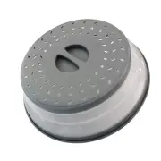 Collapsible Microwave Splatter Cover For Food With Silicone Mats, 10.5 Inch, ...