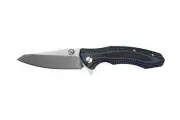 Tassie Tiger Knives Blue & Black G10 Handle 93mm D2 Blade TTKRT93FBB