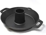 ﻿﻿Joeji's Kitchen Chicken Roaster Stand Cast Iron BBQ or Oven Rotisserie Stand for Beer Can Chicken Poultry Beef Kebabs & More