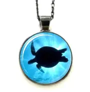 SEA TURTLE Pendant Necklace With 18" Chain