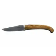 Laguiole en Aubrac ‘The Trapper’ Luxury Folding Pocket Knife, 5.5-in, Olivewood