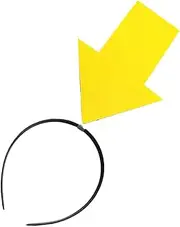 [Generic] Exclamation Mark Hair Band | Funny Exclamation Mark Arrowhead Hairband - Novelty Hair Accessories, Elastic Head Bopper Hoop Decoration for Sports Party