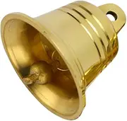 Hand Bell, Small Bells,Bells Home,Vintage Jingle Bells Golden Bells Small Copper Bell Hangings for Doorbells Wind Chimes Making Crafts Decorations (Color : Golden, Size : 4X4CM)