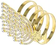 LAPYAPPE 4pcs Chanukah Napkin Elegant Jewish Holiday Menorah Holders for Table Decor for Hanukkah Dinner Parties and Festive Gatherings Style