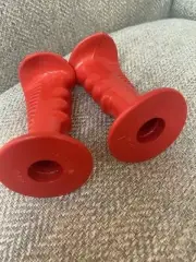 VINTAGE OLD SCHOOL FUAN 3 SHAPE GRIPS RED MINT NEVER USED GT MONGOOSE