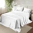 100% Egyptian Cotton Full Size Sheet Set - 1000 Thread Count, Luxury Bedsheets f