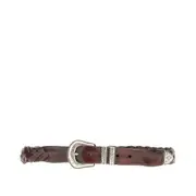 [GIANNIFRANCO BELTS] GIANNIFRANCO BELTS Braided leather belt Man 85 85 Brown