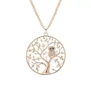 Necklaces & Pendants Lady's Necklace Fashion Hollow Life Tree Sweater Chain Gold