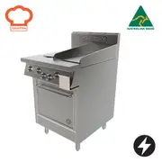 Goldstein Electric 2 X 2 Kw Solid Plates, 305 X 520 X 12mm Griddle, 505 X 560 X 355 mm Oven PE2S12G20
