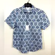 Robert Graham Men's Douglas Short Sleeve Woven Shirt | Size SMALL | NWT