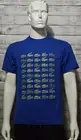 New Lacoste Relaxed Fit Royal Blue Timeline Iconic Crocodiles Tee Size Small