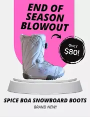 Spice Excel Boa Women's Snowboard Boots - Size 23 to 28 Mondo - New Condition