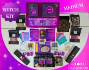 WITCHCRAFT WICCA KIT - MEDIUM - 80 PCS - SPELLS, HERBS, CRYSTALS+MORE