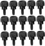 Yardenfun 100pcs Chassis Screws Computer Accessories Micro Screws for Electronics Computer Case Accessories Knurled Thumb Nuts Self Tapping Bolts Black Q215a Carbon Steel