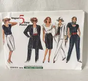 Vogue 2315 UNCUT Sewing Pattern size 8-10-12 misses' jacket top skirt pants